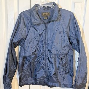 Eddie Bauer Men's Deep Blue Windbreaker Jacket with hood